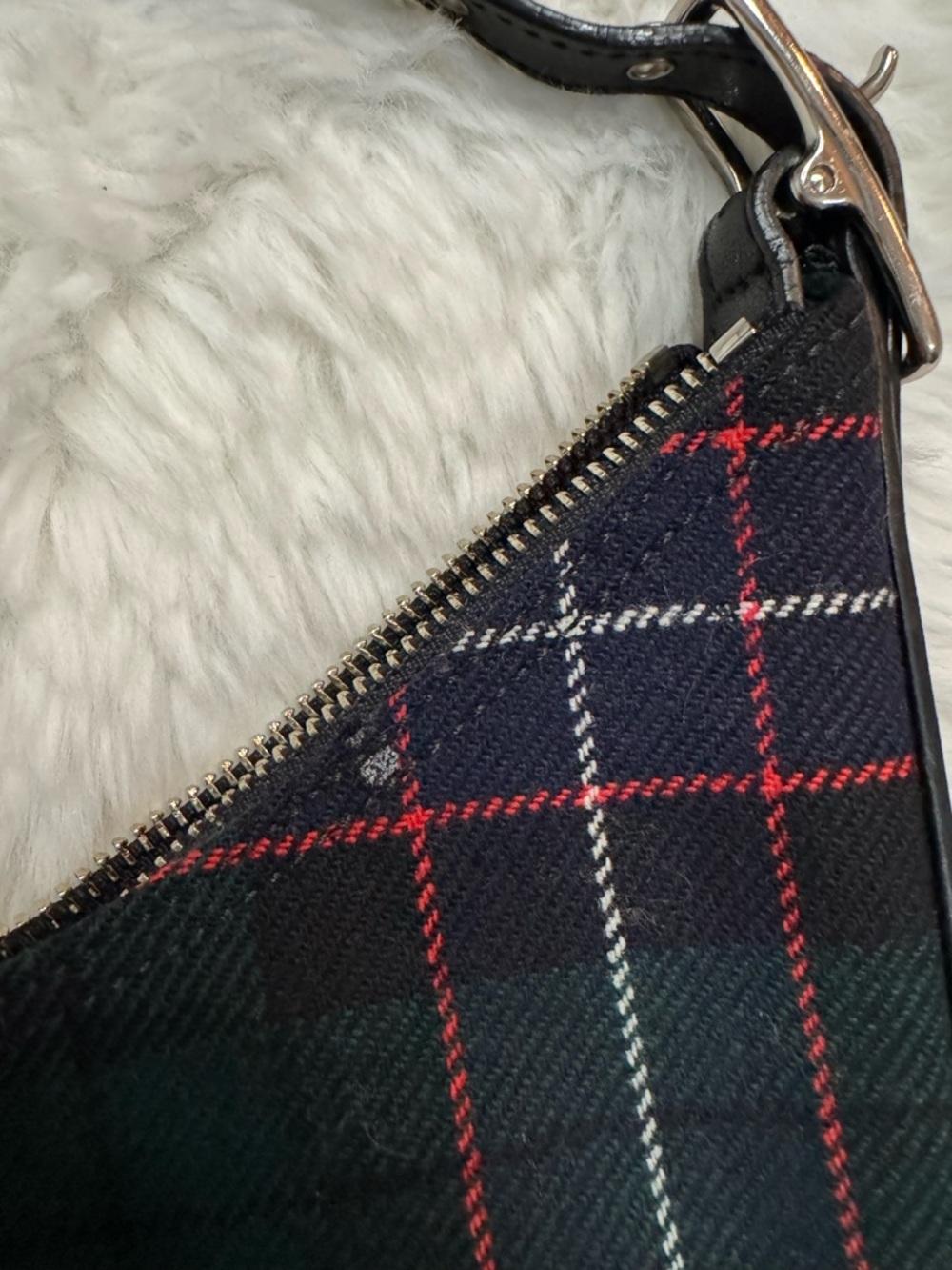 Coach Plaid Tartan Shoulder Bag Y2K Eras - Picture 8 of 13